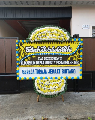 Papan Bunga Duka di Blora